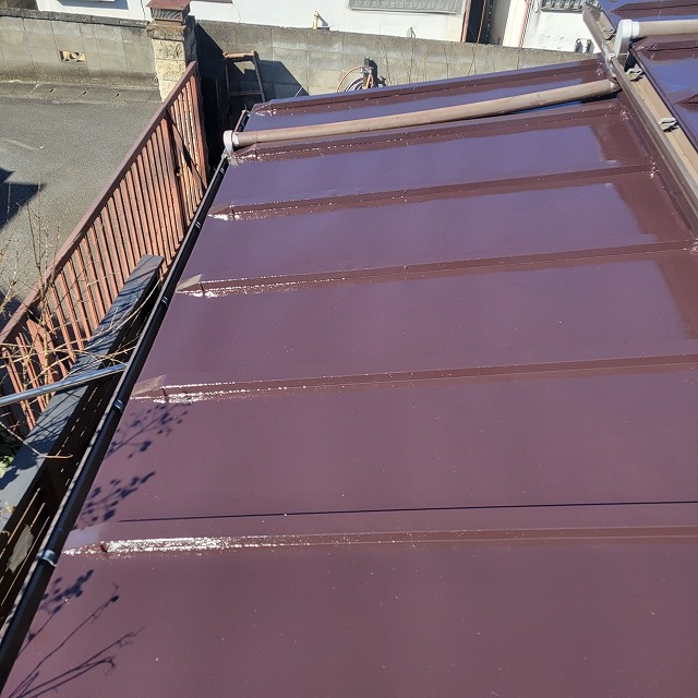甲府市　屋根塗装